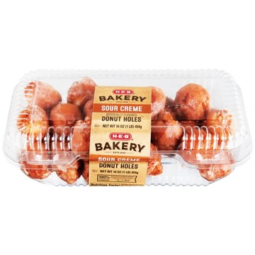 H-E-B Bakery Glazed Sour Creme Donut Holes, 16 oz