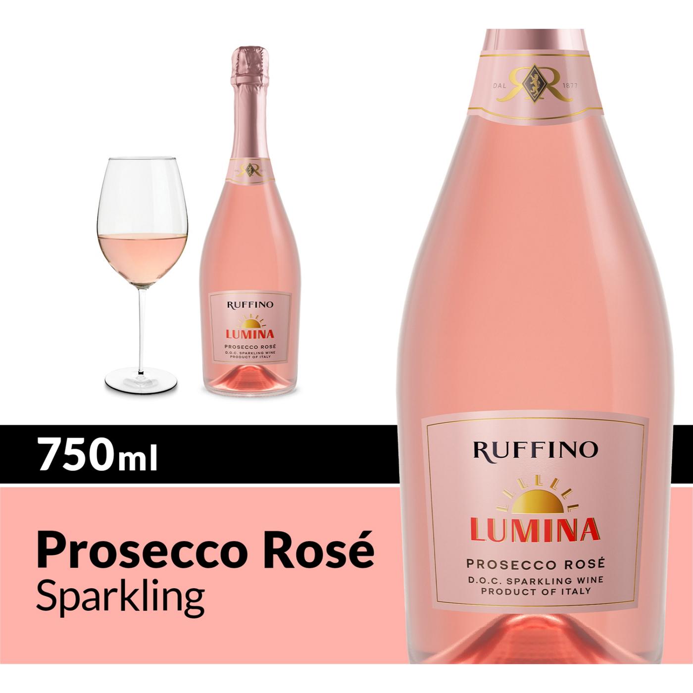 Ruffino Lumina Prosecco DOC, Italian Rose Sparkling Wine 750 mL Bottle; image 6 of 7