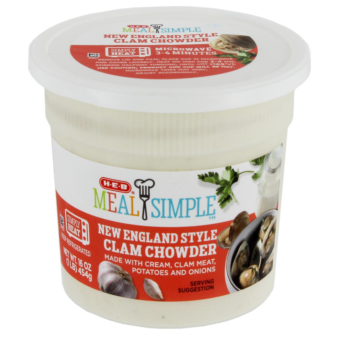 Meal Simple by H-E-B New England-Style Clam Chowder Soup; image 3 of 3