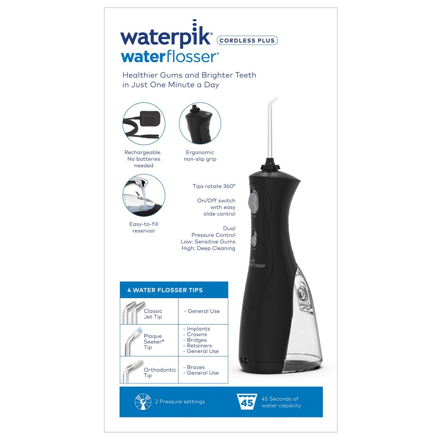 Waterpik Cordless Plus Water Flosser Black; image 10 of 12