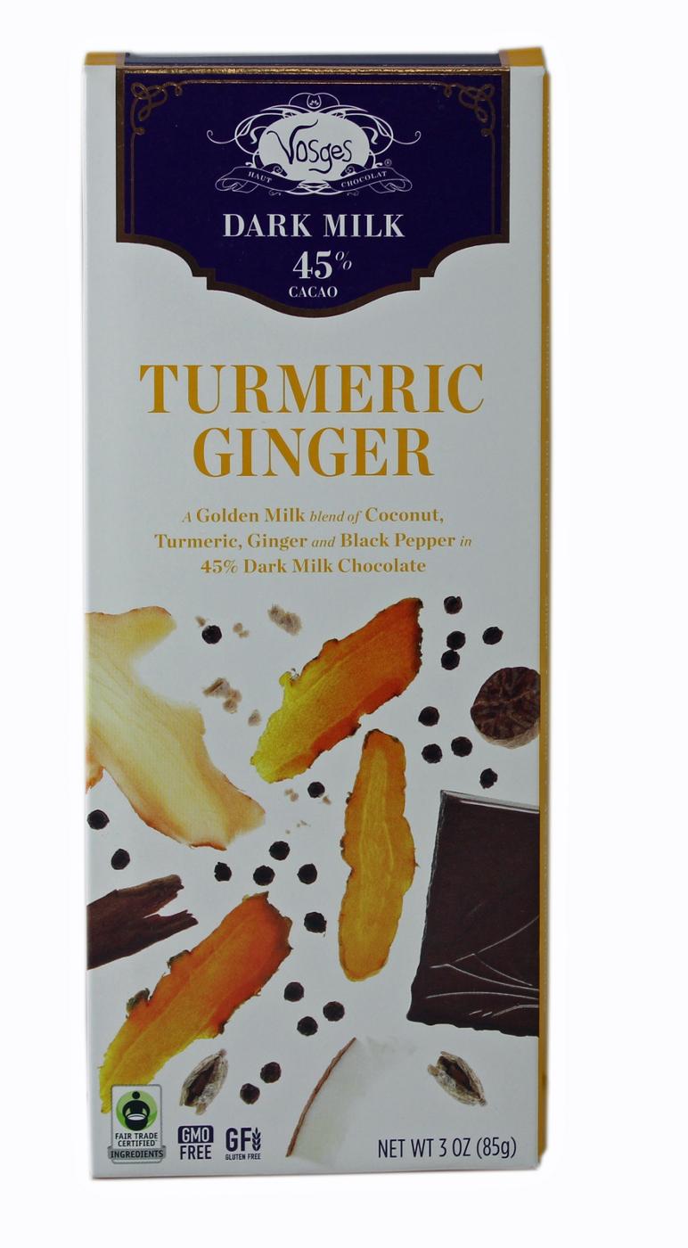 Vosges Exotic Ginger Turmeric Chocolate Bar; image 2 of 2