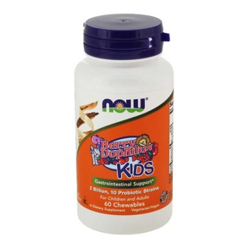 NOW Berry Dophilus Chewables For Children And Adults