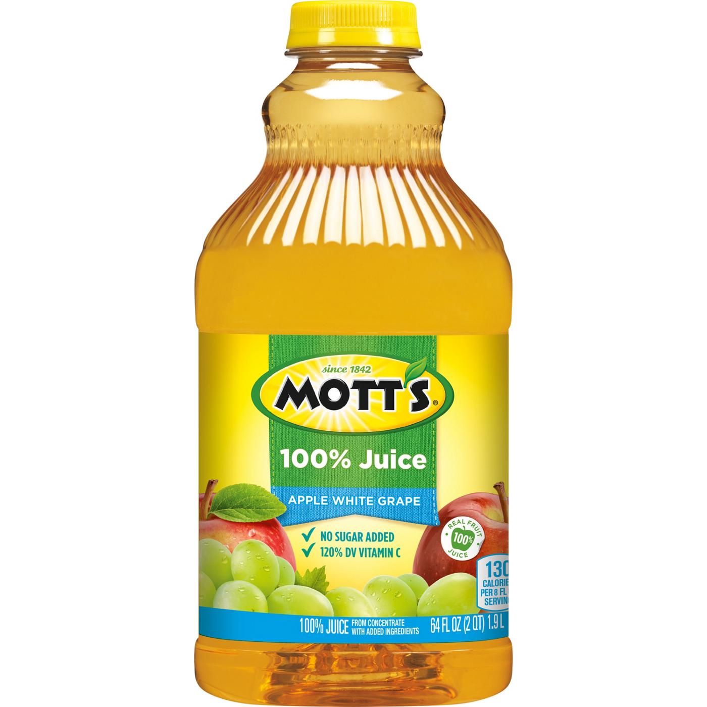 Mott's 100% Juice Apple White Grape; image 1 of 5