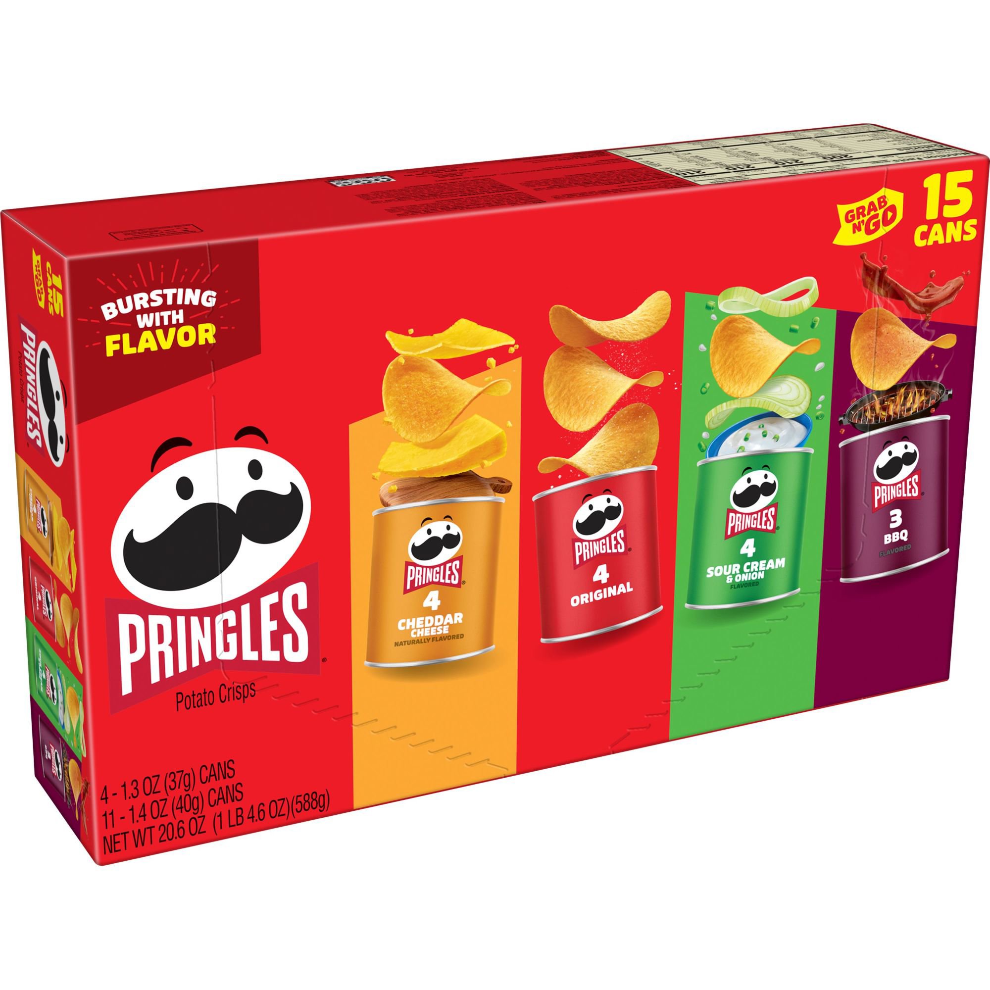 Pringles Grab & Go! Variety Pack Potato Crisps - Shop Chips at H-E-B