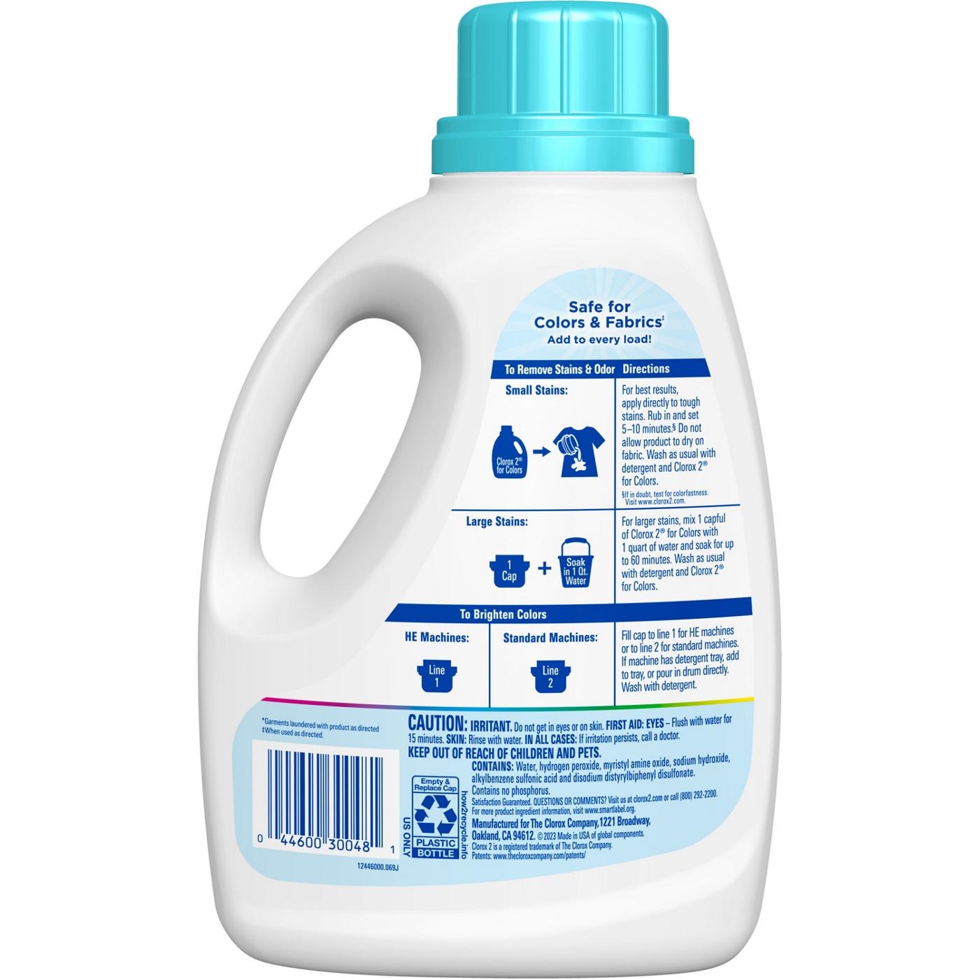 Clorox for Colors Stain Remover and Laundry Additive Bleach Free - Free and Clear; image 6 of 10