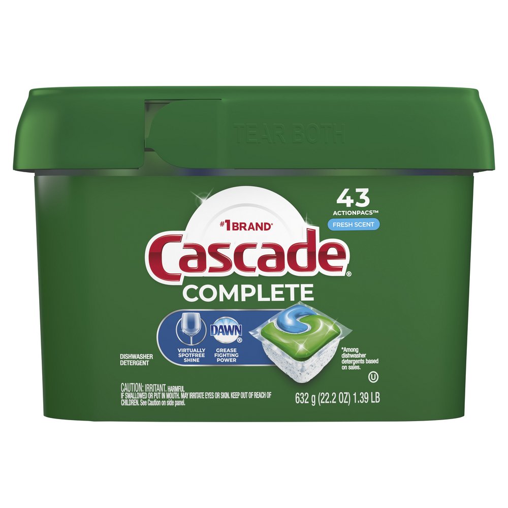 Cascade Complete Fresh Scent Dishwasher Detergent ActionPacs Shop