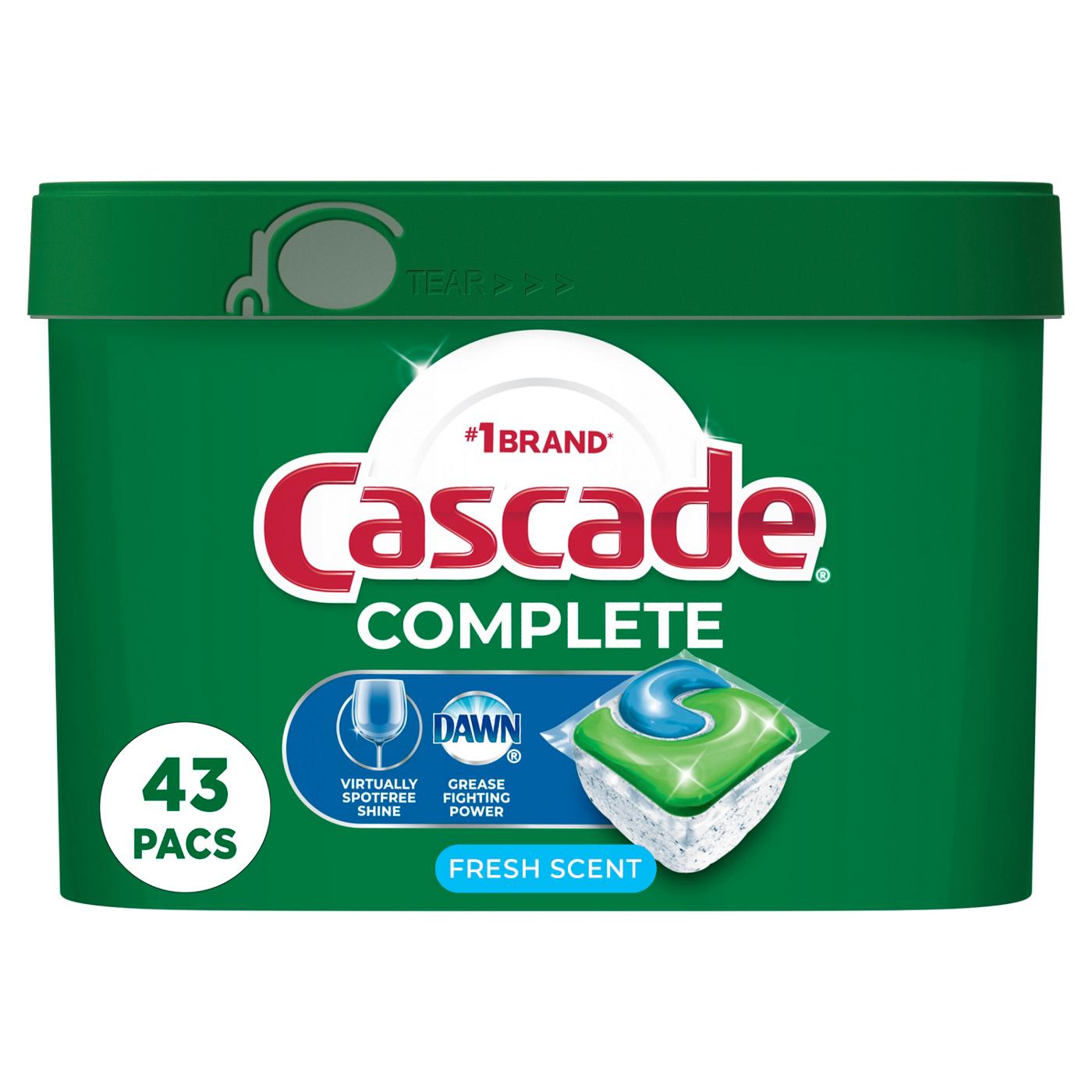 Cascade Complete Dishwasher Pods, Fresh Scent; image 1 of 10