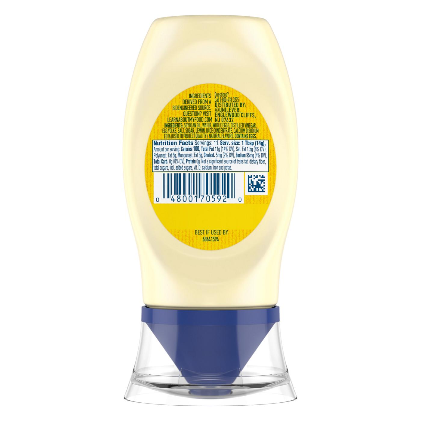 Hellmann's Real Mayonnaise Squeeze Bottle; image 4 of 4