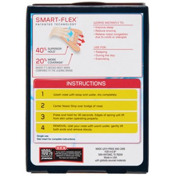 H-E-B Extra Strength Tan Nasal Strips – Value Pack, 44 ct