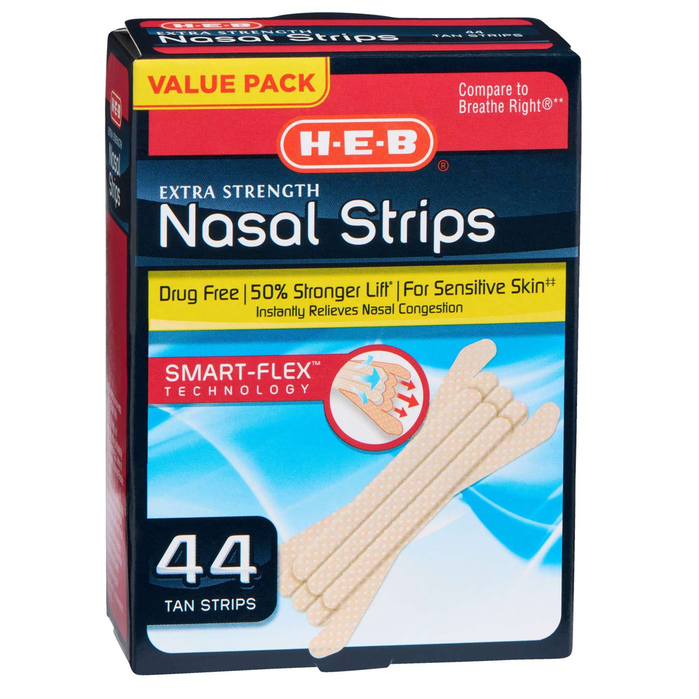 H-E-B Extra Strength Tan Nasal Strips – Value Pack; image 5 of 5