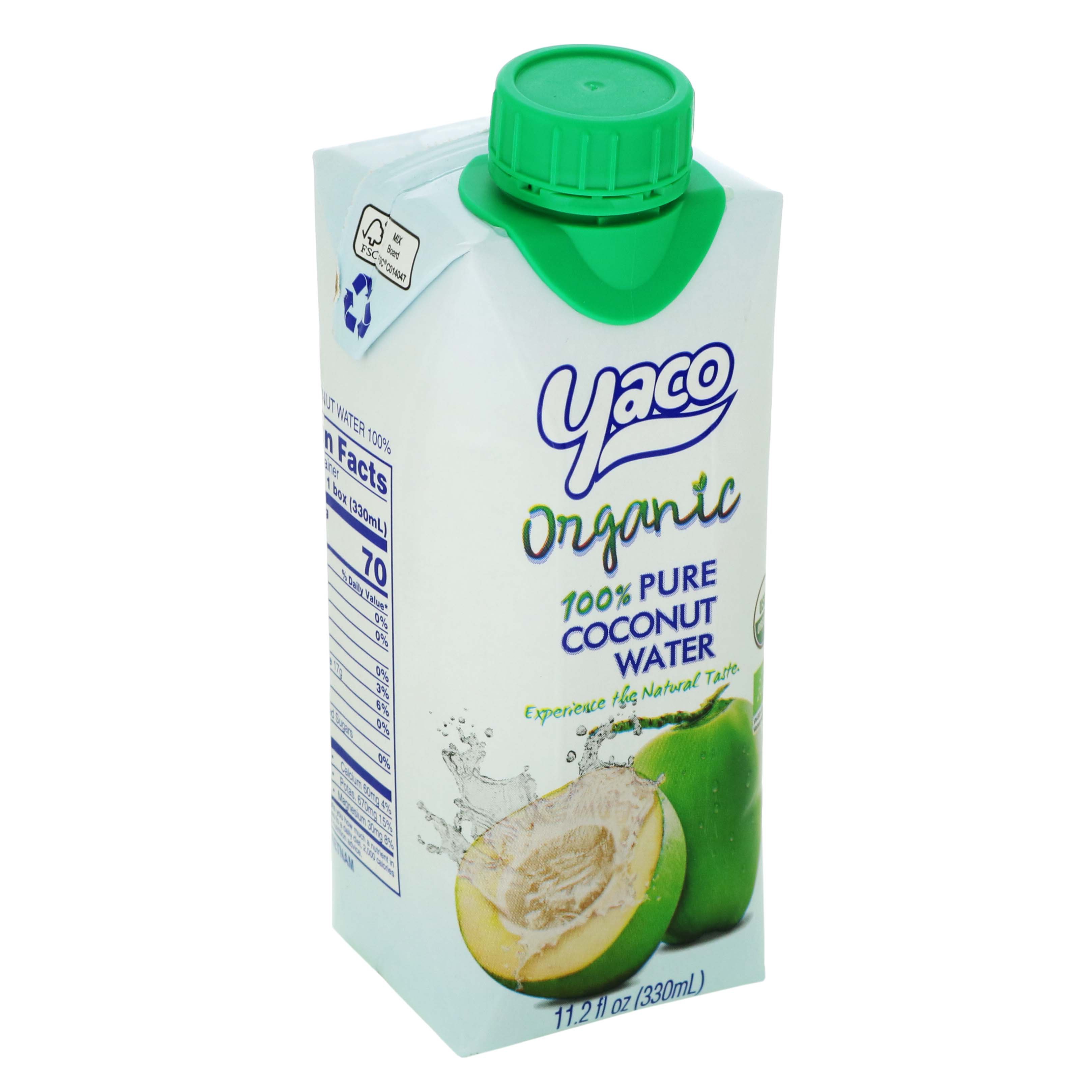 Yaco Organic 100 Pure Coconut Water Shop Coconut Water at HEB