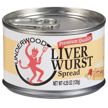 Underwood Liverwurst Spread, 4.25 oz