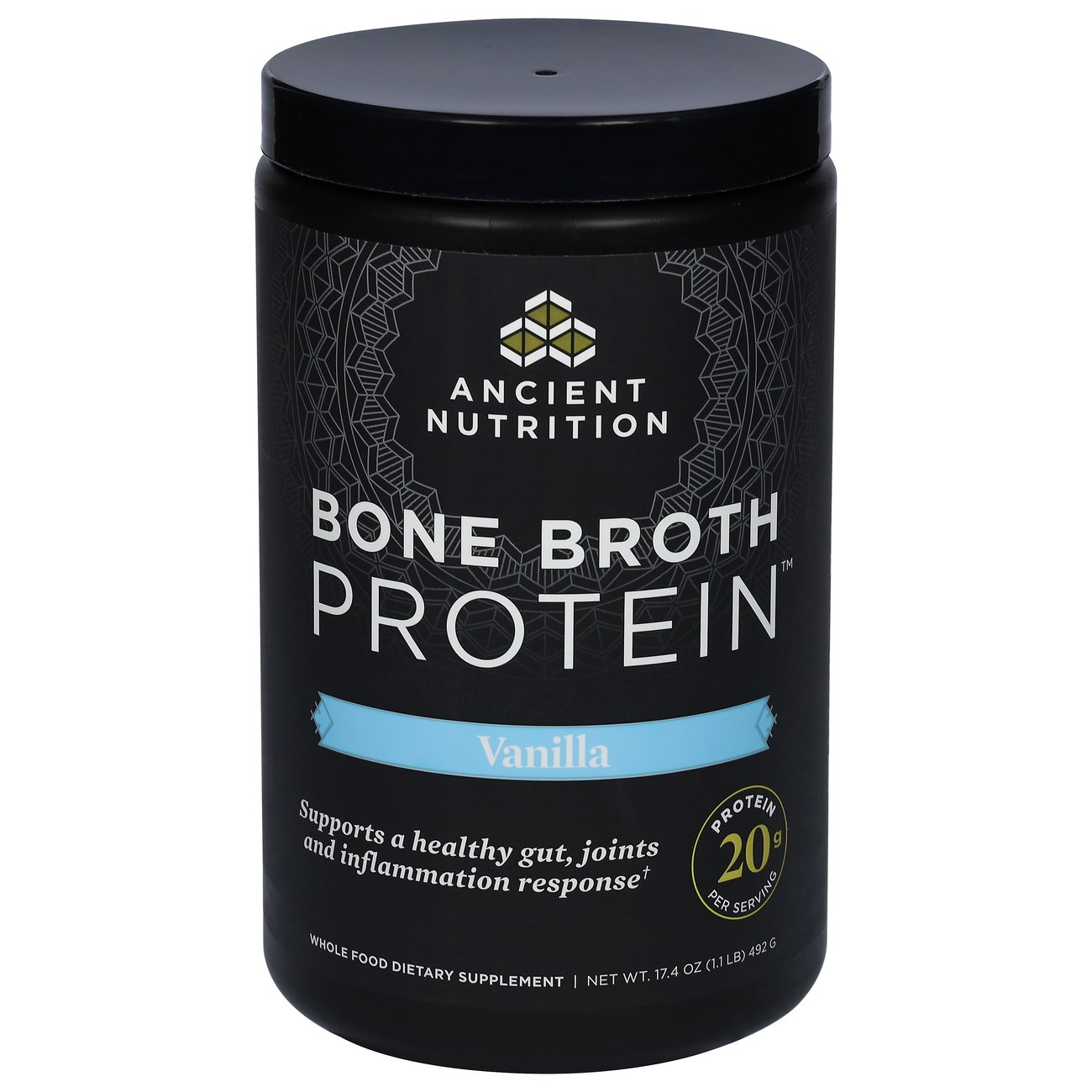 Ancient Nutrition Bone Broth Protein - Vanilla, 17.4 oz | Central ...