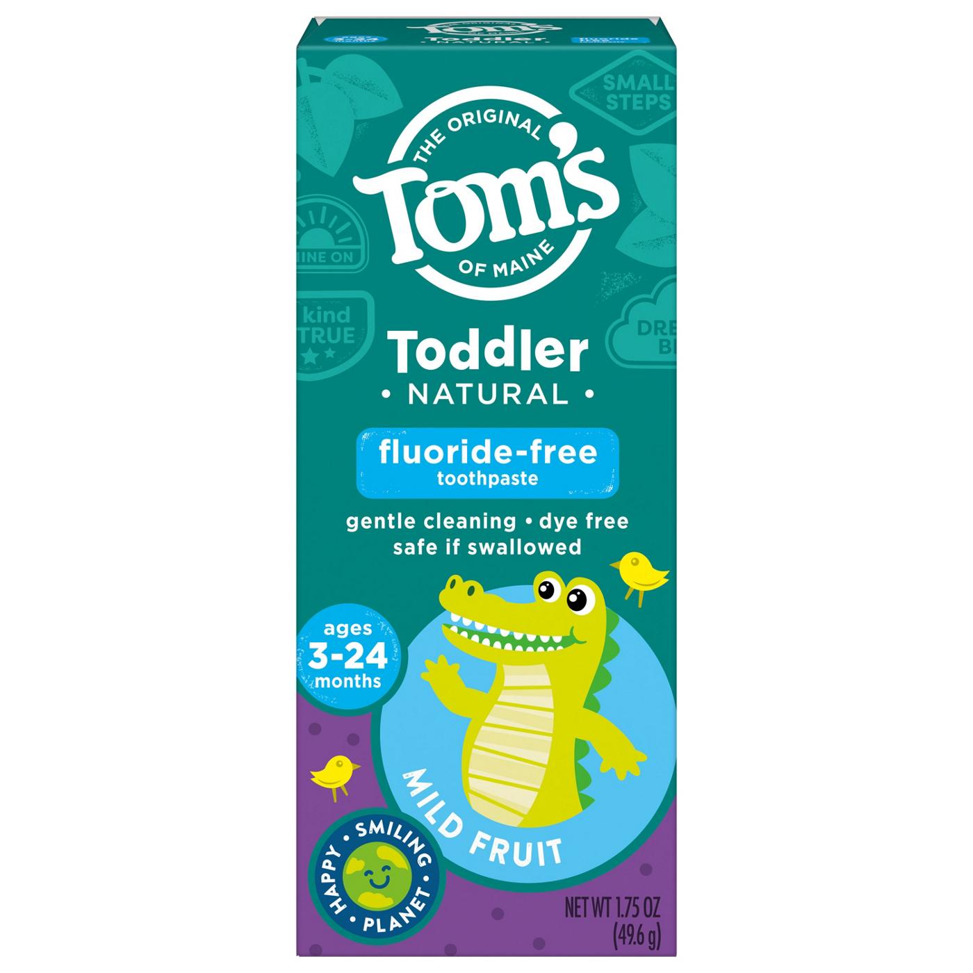 Tom's of Maine Toddler Fluoride - Free Training Toothpaste; image 1 of 8