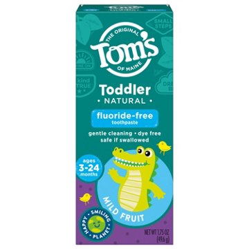 Tom's of Maine Toddler Fluoride - Free Training Toothpaste