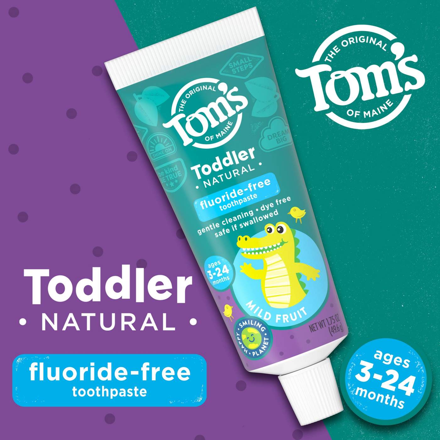 Tom's of Maine Toddler Fluoride - Free Training Toothpaste; image 8 of 8