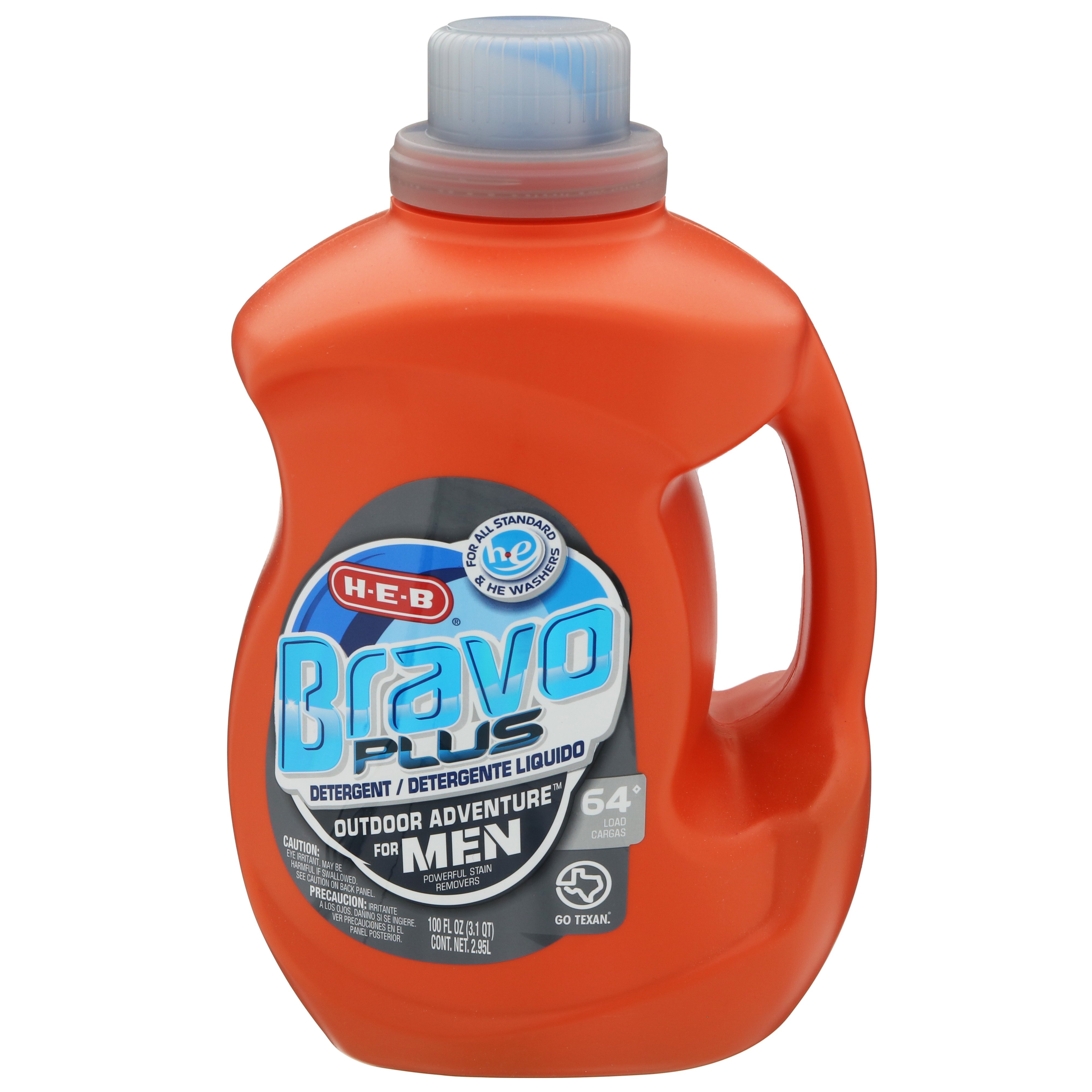HEB Bravo Plus Outdoor Adventure For Men Detergent, 64 Loads Shop