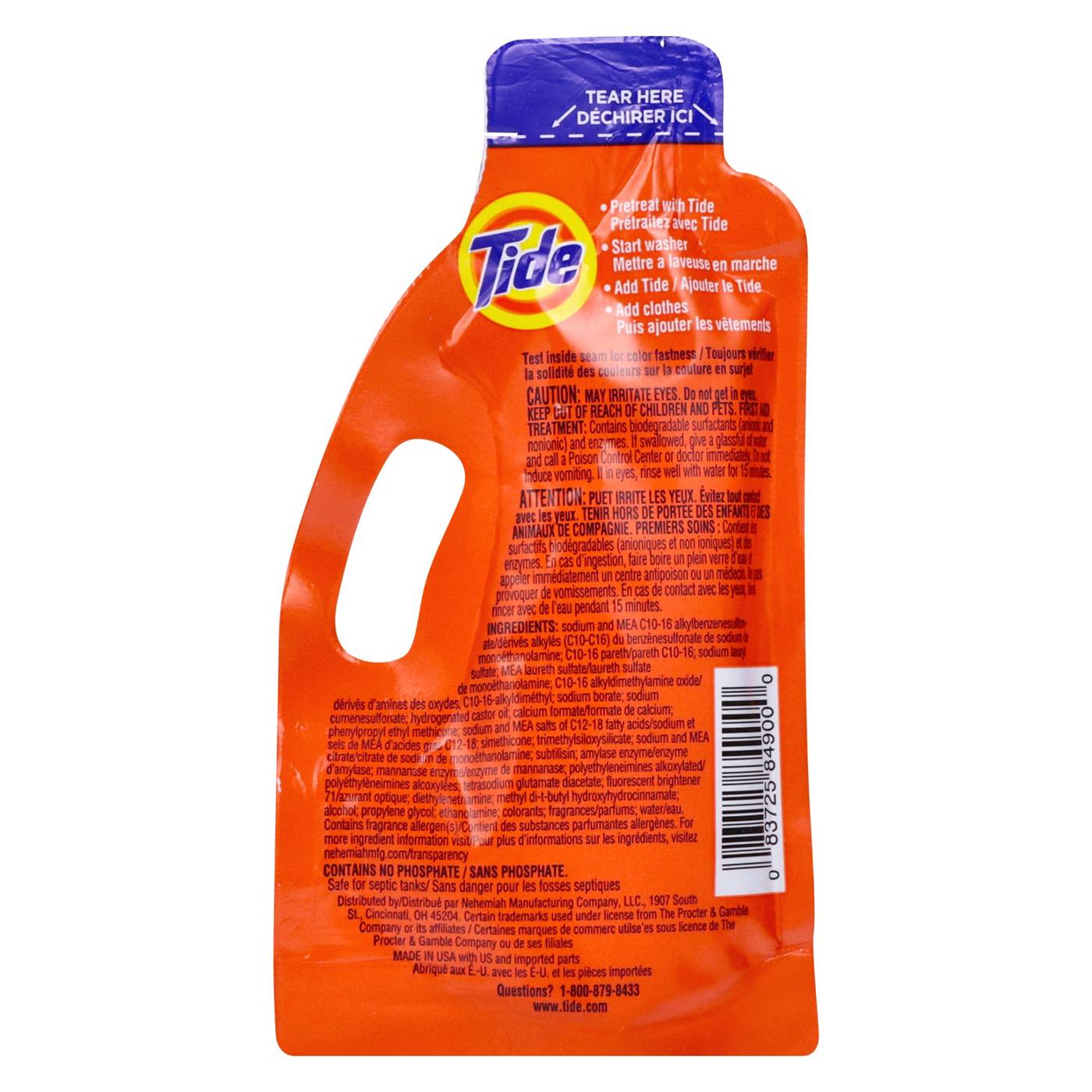 TIDE Travel Size One Load Liquid Laundry Detergent; image 2 of 2