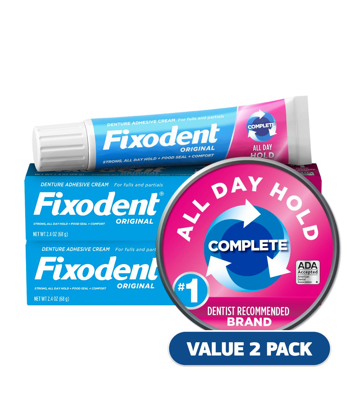 Fixodent Complete Original Denture Adhesive Cream; image 2 of 10