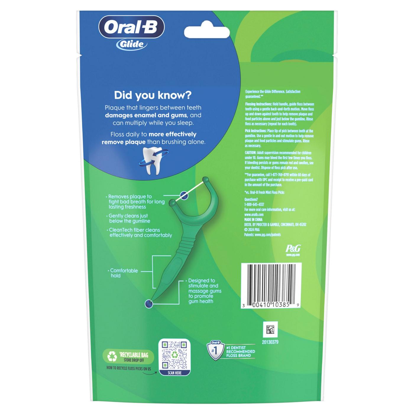 Oral-B Glide +Scope Outlast Dental Floss Picks - Mint; image 2 of 8
