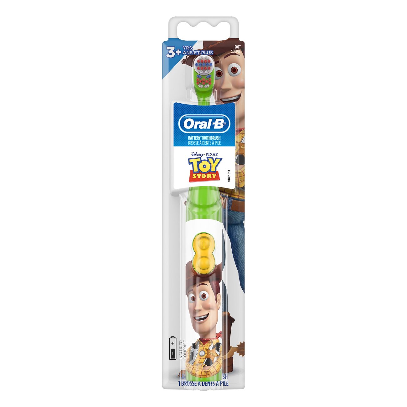 Oral B Kid s Disney Pixar Toy Story Battery Powered Soft Toothbrush