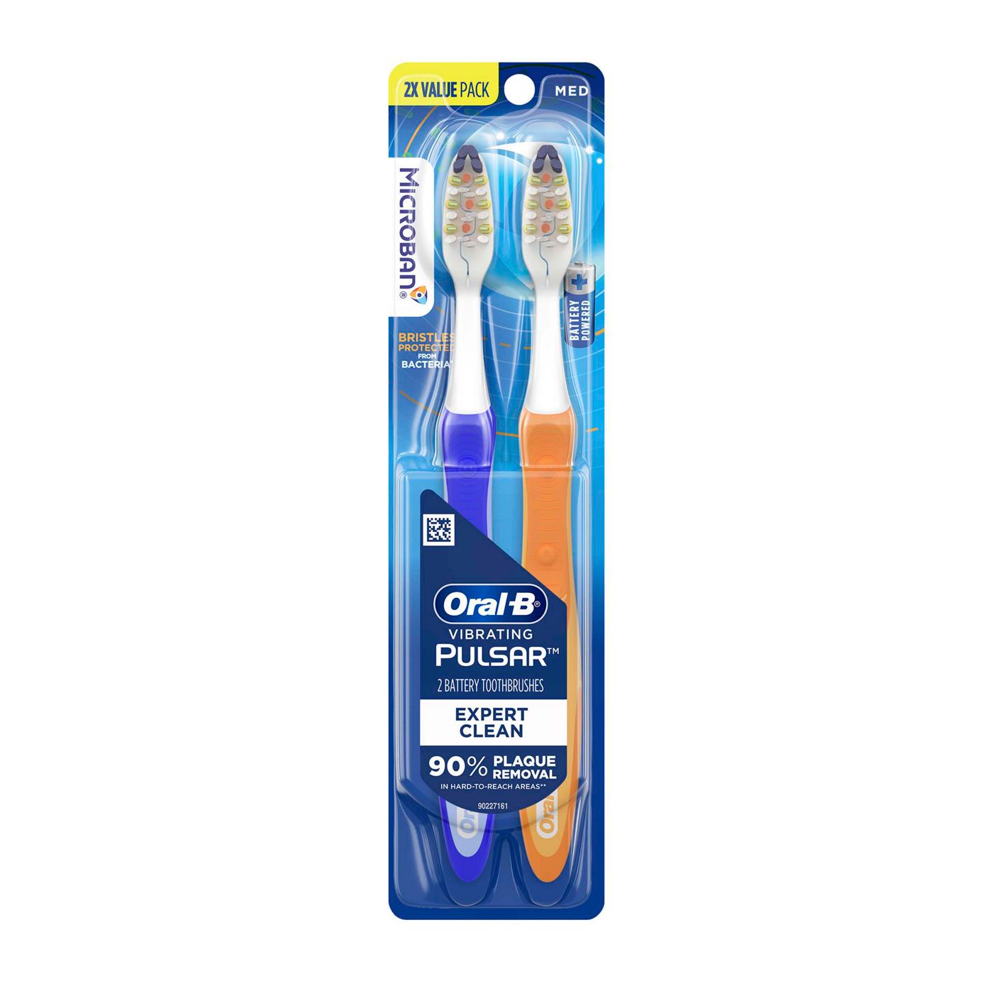 Oral-B Pulsar Expert Clean Battery Toothbrushes Medium; image 1 of 2