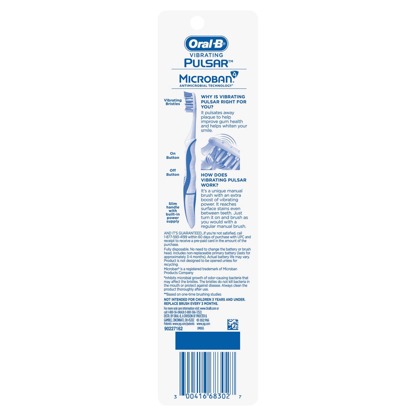Oral-B Pulsar Expert Clean Battery Toothbrushes Medium; image 2 of 10