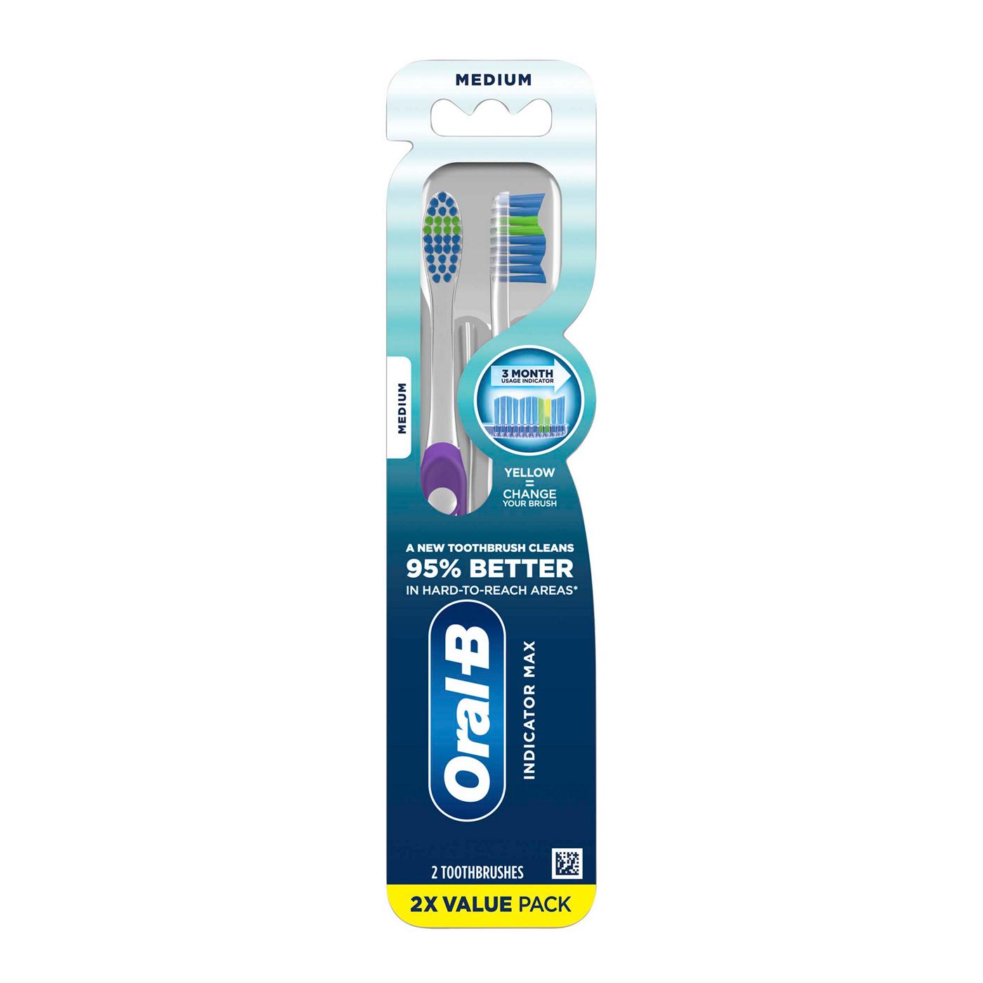 Oral-B Indicator Max Medium Toothbrushes; image 1 of 7