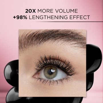 L'Oréal Paris Voluminous Makeup Lash Paradise Waterproof Mascara - Blackest Black