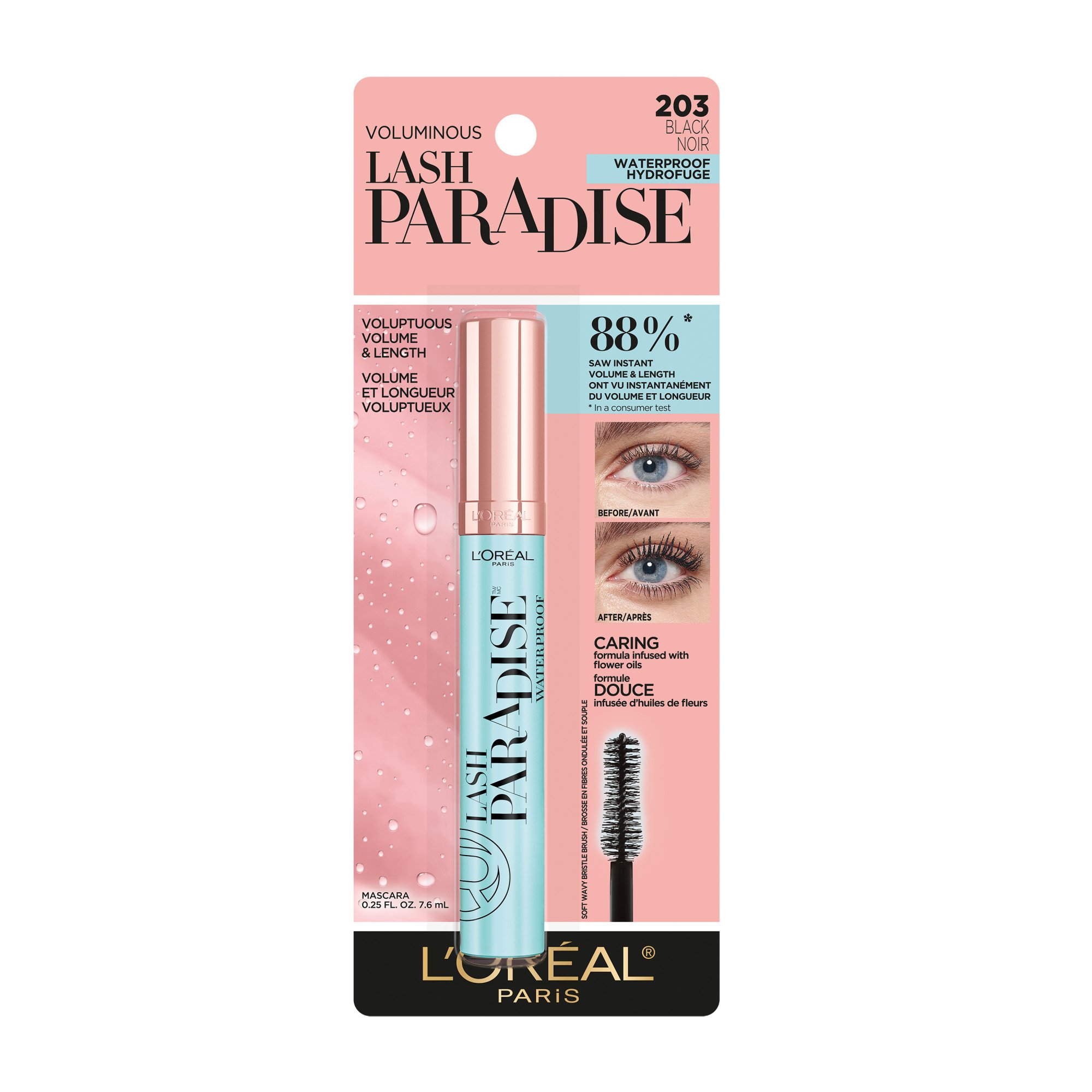 vedholdende visdom Torden L'Oréal Paris Voluminous Makeup Lash Paradise Waterproof Mascara - Black -  Shop Mascara at H-E-B