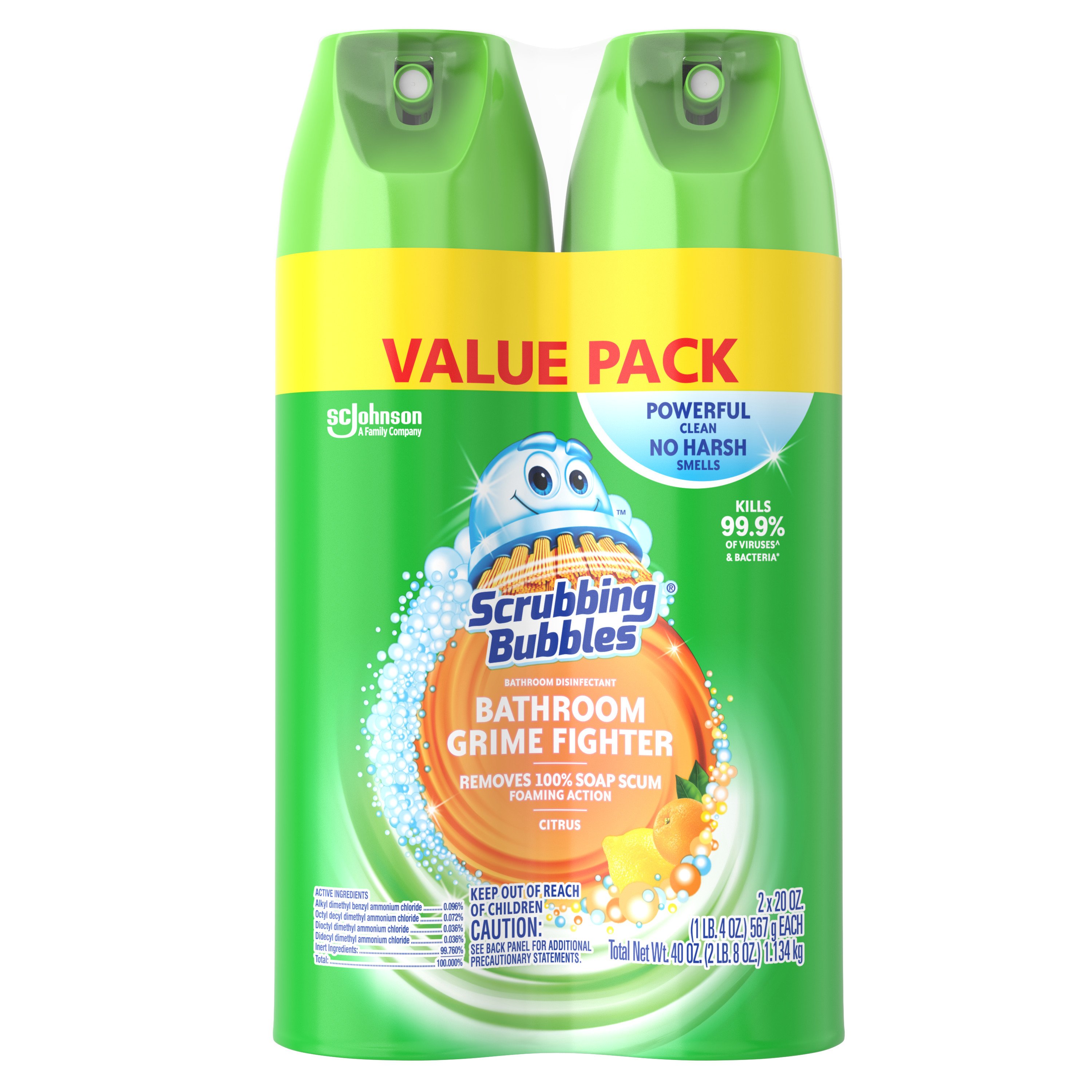 Scrubbing Bubbles Bathroom Cleaner Fresh Citrus Value Pack - Shop All purpose cleaners at H-E-B