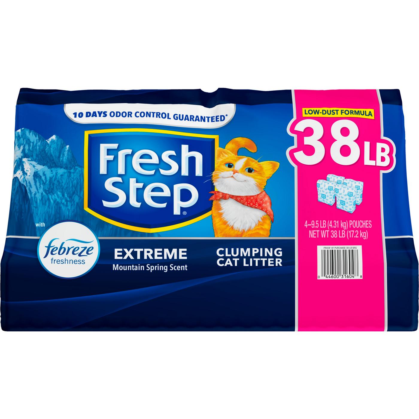 Fresh Step Extreme Odor Control with Febreze Clumping Cat Litter; image 1 of 4