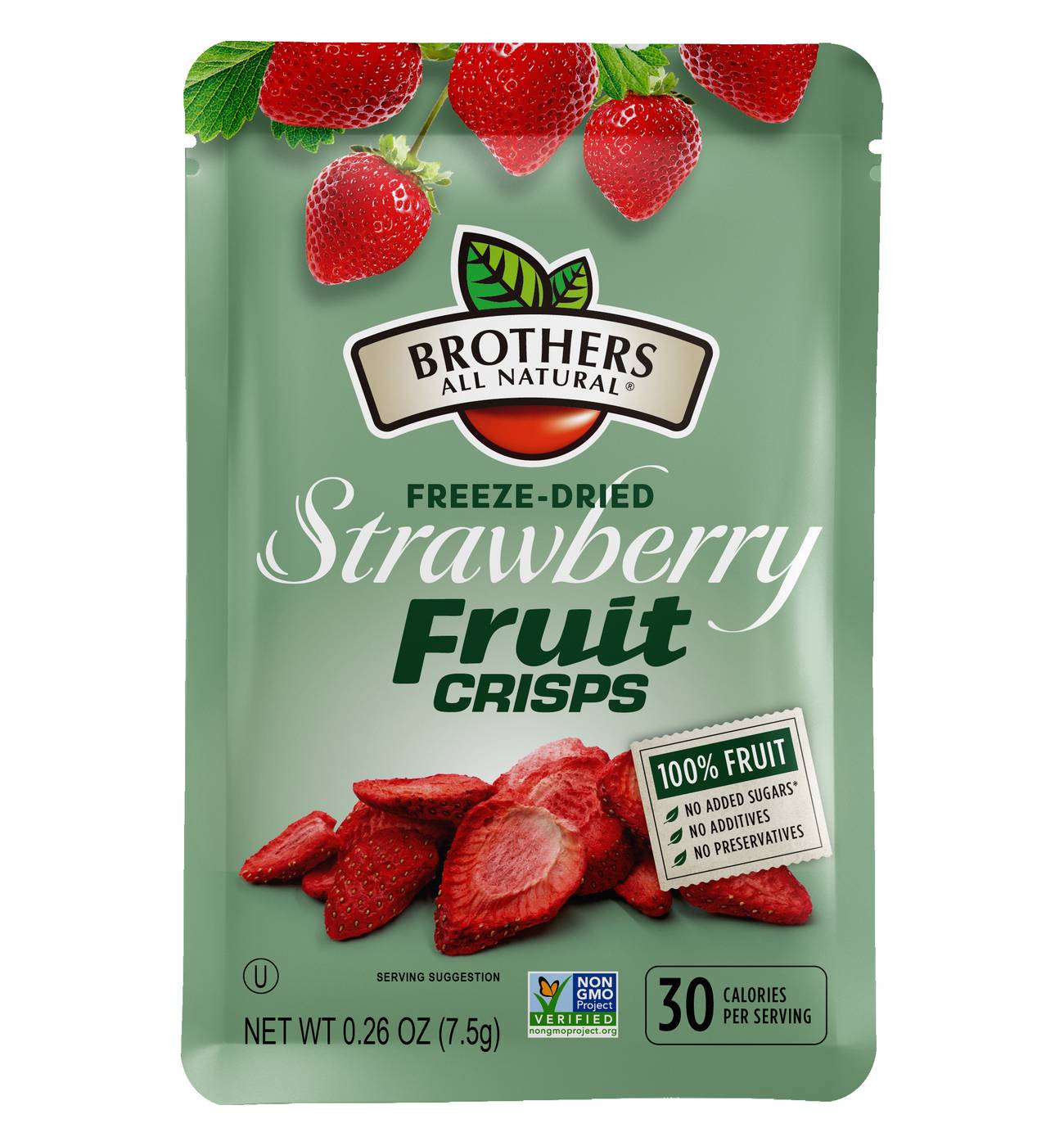 Brothers All Natural Strawberry Freeze-Dried Fruit Crisps; image 1 of 2