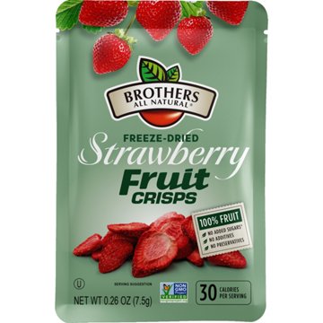 Brothers All Natural Strawberry Freeze-Dried Fruit Crisps, 0.26 oz