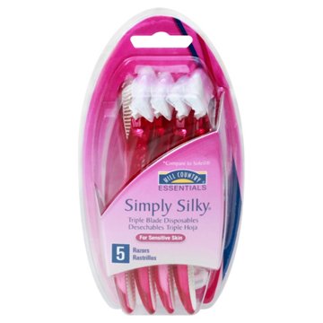 Hill Country Essentials Simply Silky Triple Blade Disposable Razors For Women, 5 ct
