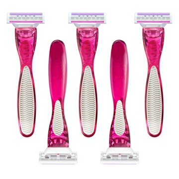 Hill Country Essentials Simply Silky Triple Blade Disposable Razors For Women, 5 ct