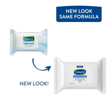 Cetaphil Gentle Makeup Removing Wipes Sensitive Skin, 25 ct