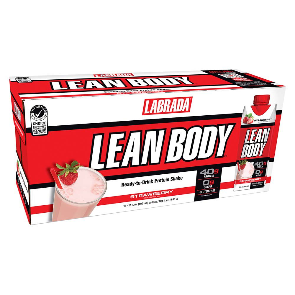 Labrada Lean Body Protein Shake Strawberry 12 pk Shop Diet & Fitness