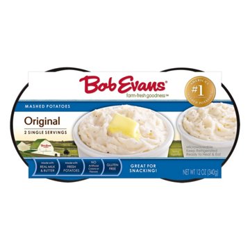 Bob Evans Mashed Potatoes Twin Cups, 2 ct, 12 oz