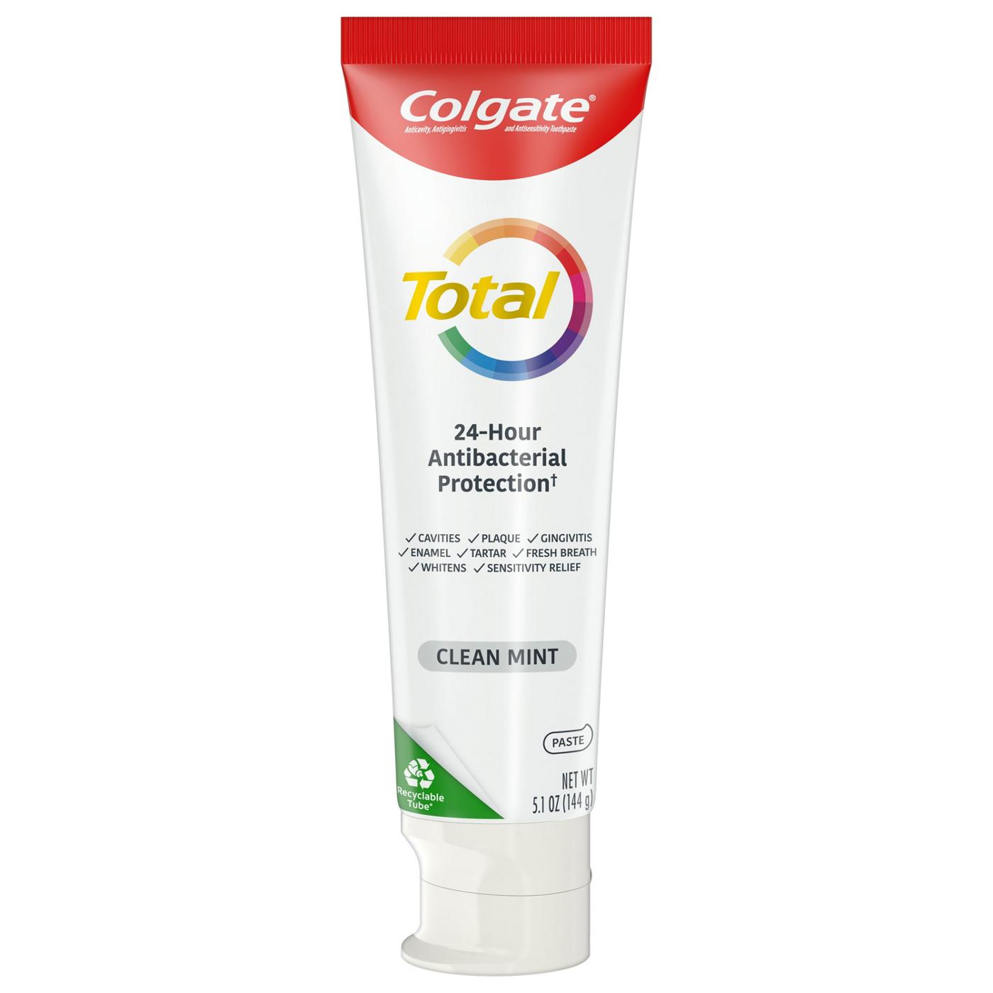 Colgate Total Toothpaste - Clean Mint, 2 Pk; image 7 of 18