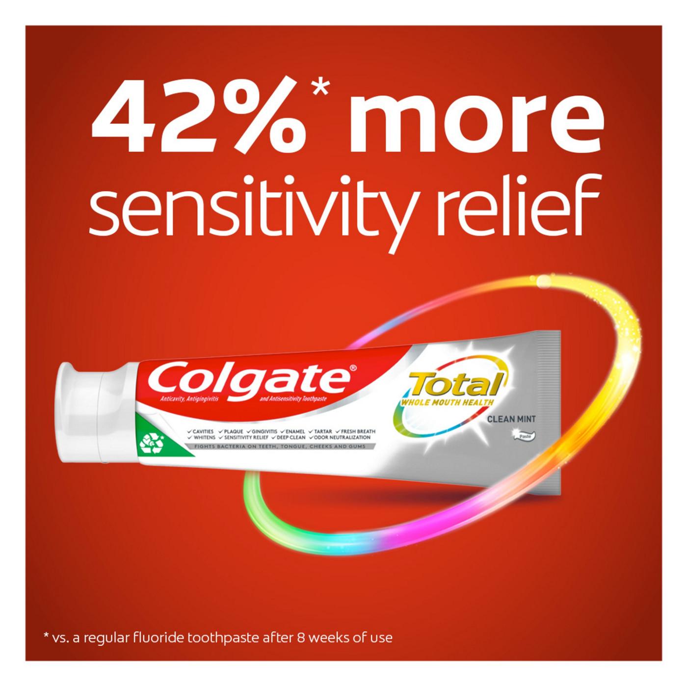 Colgate Total Toothpaste - Clean Mint, 2pk; image 3 of 15