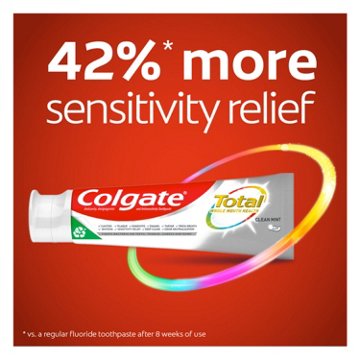 Colgate Total Toothpaste - Clean Mint, 2pk