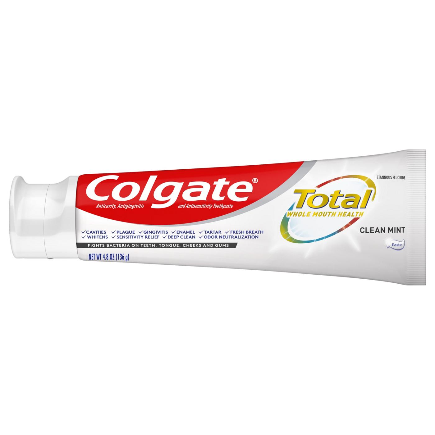 Colgate Total Toothpaste - Clean Mint, 2pk; image 5 of 15