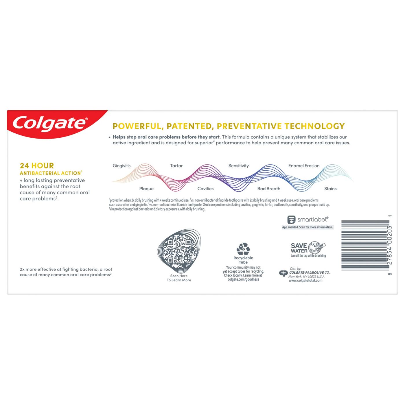 Colgate Total Toothpaste - Clean Mint, 2pk; image 8 of 15