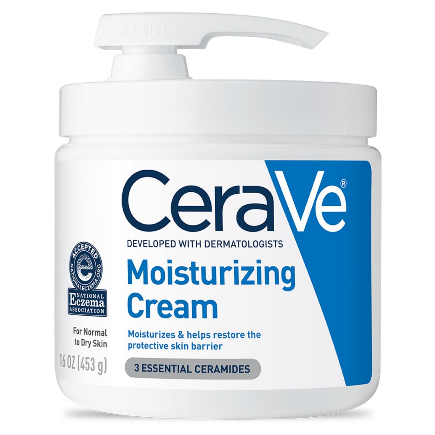 CeraVe Moisturizing Cream With Pump; image 1 of 3