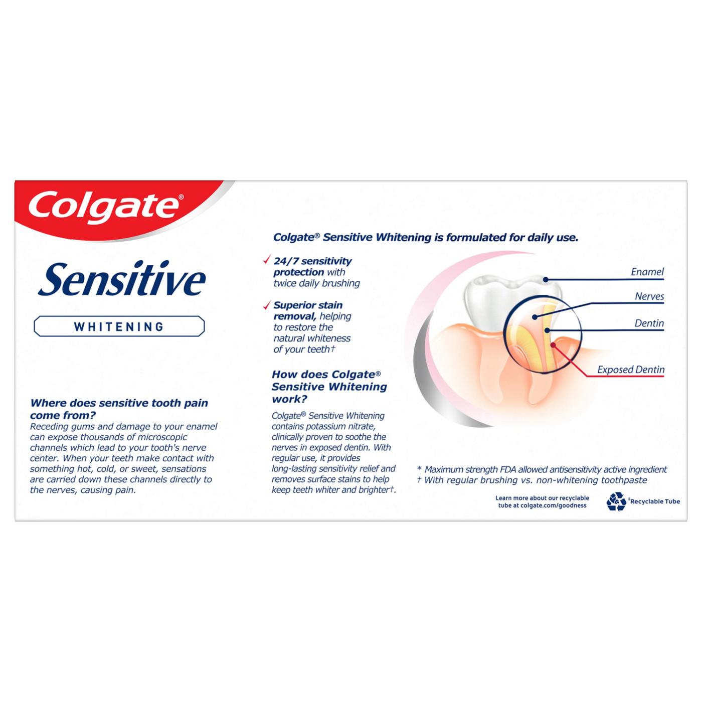 Colgate Sensitive Anticavity Toothpaste 2 pk - Fresh Mint; image 2 of 2