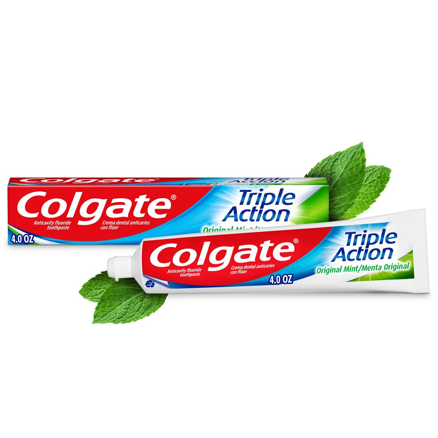 Colgate Triple Action Toothpaste - Original Mint; image 1 of 4