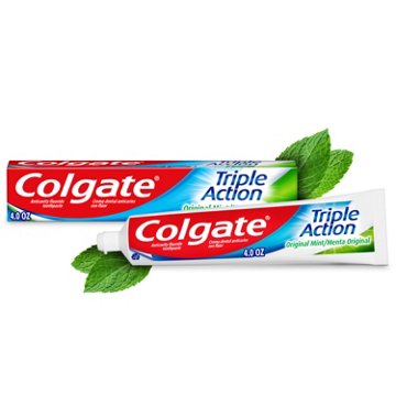 Colgate Triple Action Toothpaste - Original Mint, 4 oz