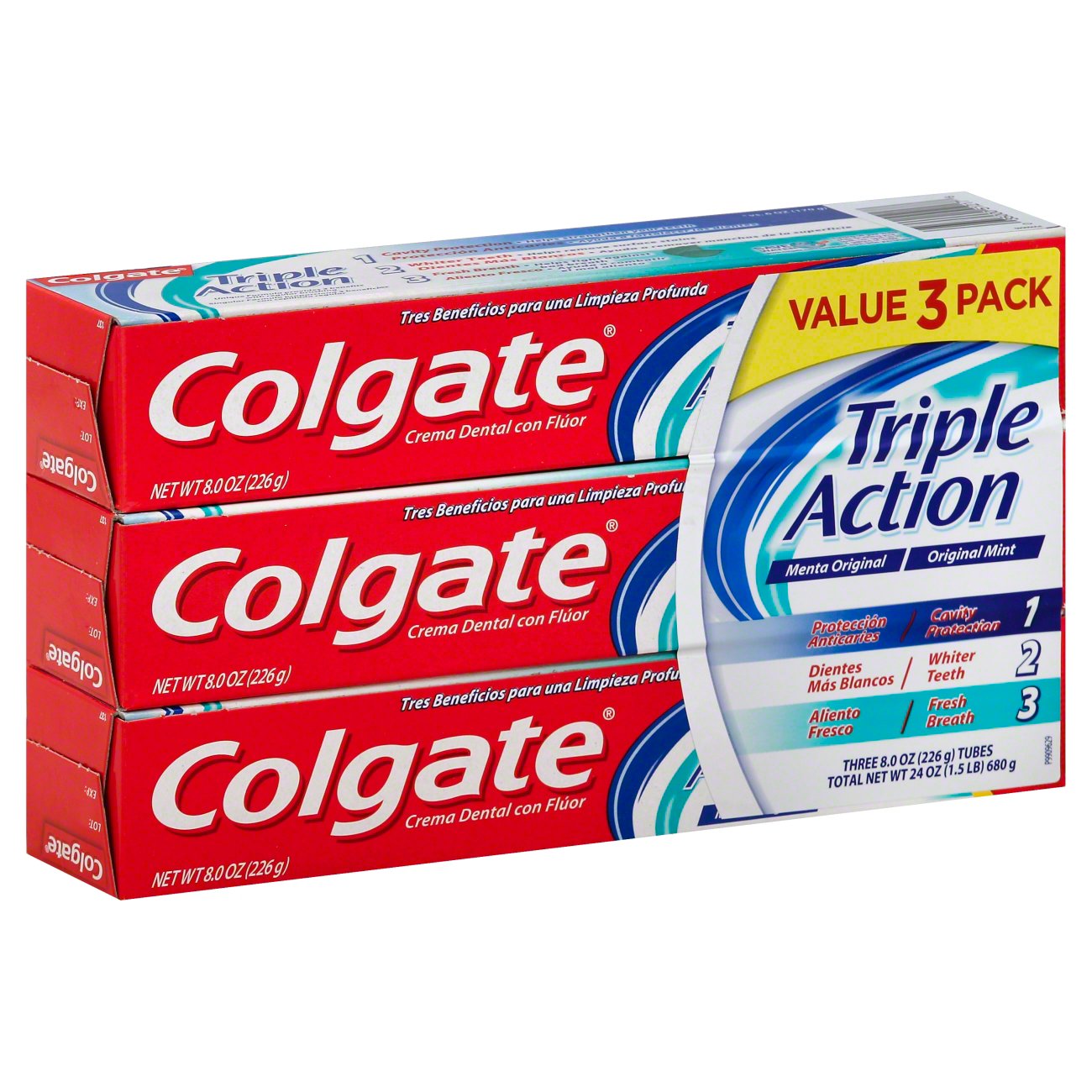 Colgate Base Toothpaste Triple Action Shop Oral Hygiene at HEB