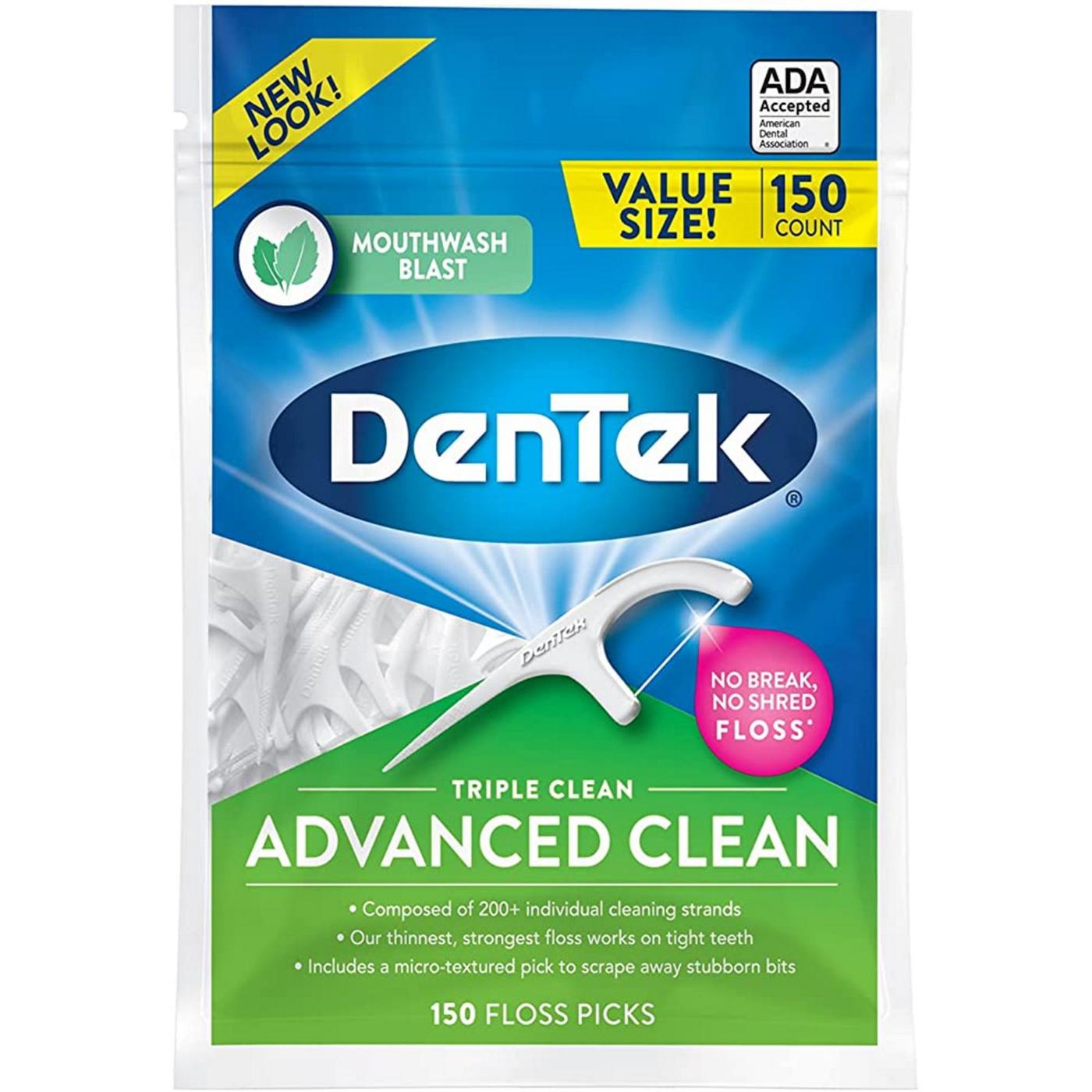 DenTek Triple Clean Advanced Clean Mouthwash Blast; image 1 of 5